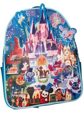 Loungefly x Joey Chou Firework Disney Mini Backpack